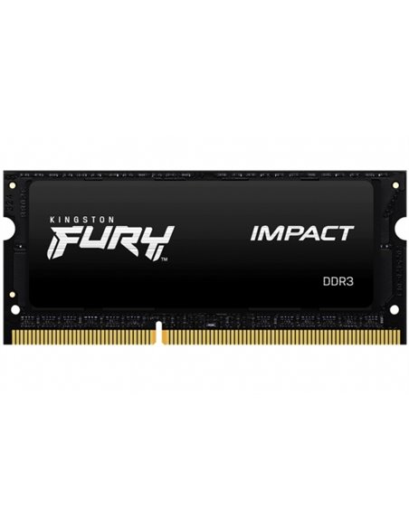 Оперативная память Kingston FURY Impact, DDR3 SDRAM, 1600 МГц, 4Гб, KF316LS9IB/4