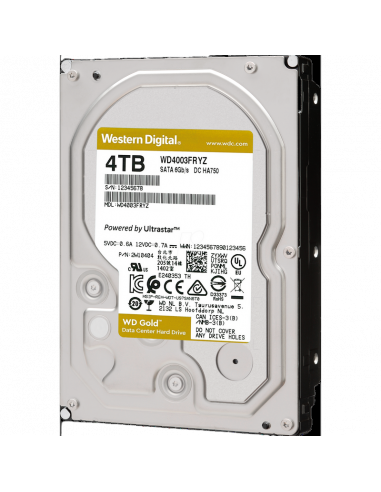 Жесткий диск Western Digital WD Gold, 3.5", 4 ТБ <WD4003FRYZ>