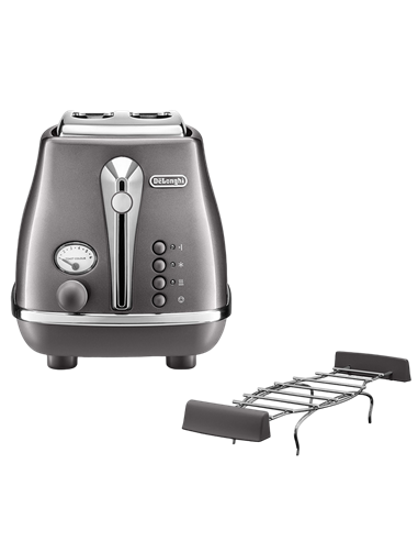 Toaster DeLonghi CTOT 2103 GY, Icona Metallics