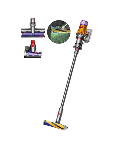 Вертикальный Пылесос Dyson V12 Detect Slim Absolute Plus, Серебристый Вертикальный Пылесос Dyson V12 Detect Slim Absolute Plus, Серебристый