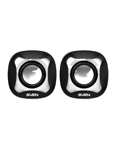 Boxe pentru calculator 2.0 SVEN "170", Negru/Alb