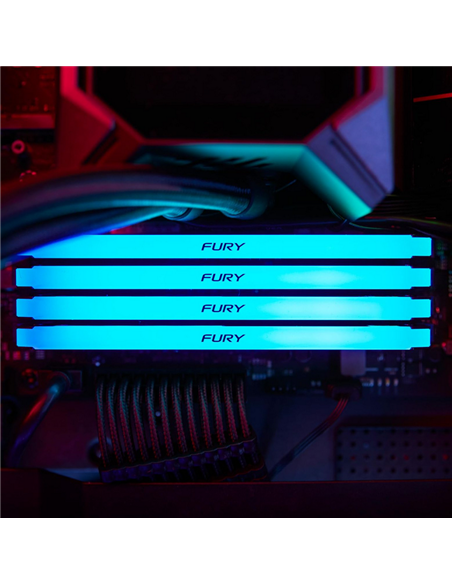 Оперативная память Kingston FURY Beast RGB, DDR4 SDRAM, 2666 МГц, 8Гб, KF426C16BB2A/8