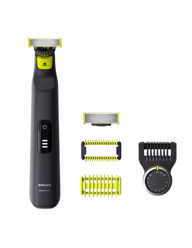 Trimmer pentru bărbați Philips OneBlade Pro 360 QP6541/15, Negru | Verde