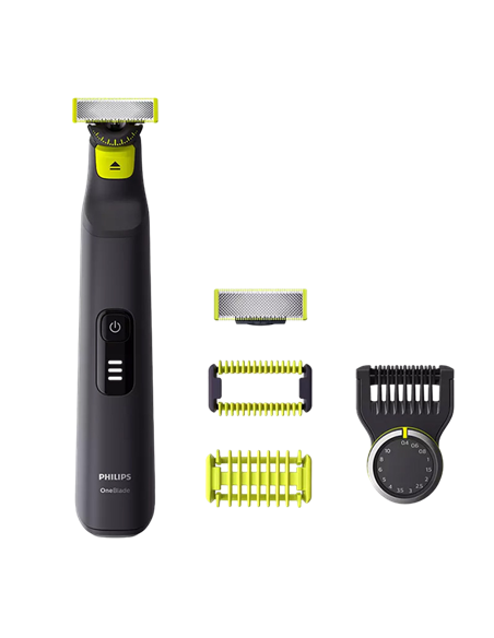 Trimmer pentru bărbați Philips OneBlade Pro 360 QP6541/15, Negru | Verde