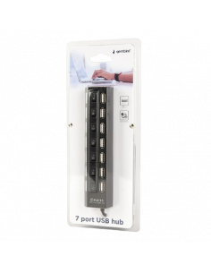USB-концентратор Gembird UHB-U2P7-04, Чёрный 2
