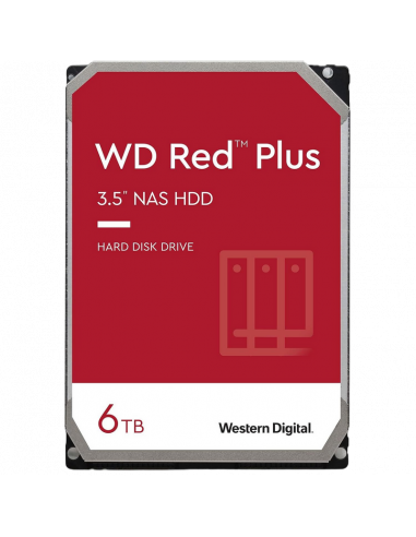 Жесткий диск Western Digital WD Red Plus, 3.5", 6 ТБ <WD60EFPX>