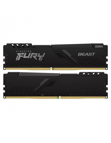Оперативная память Kingston FURY Beast, DDR4 SDRAM, 3733 МГц, 16Гб, KF437C19BBK2/16