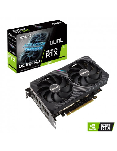 Placă Video ASUS DUAL-RTX3060-O12G-V2, 12GB GDDR6 192bit