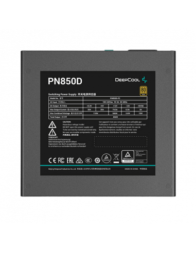 Блок питания для компьютеров Deepcool PN850D, 850Вт, ATX, Немодульный