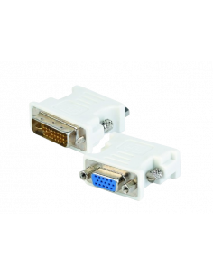 Видеоадаптер Cablexpert A-DVI-VGA, DVI-I (M) - VGA D-Sub (F), Белый