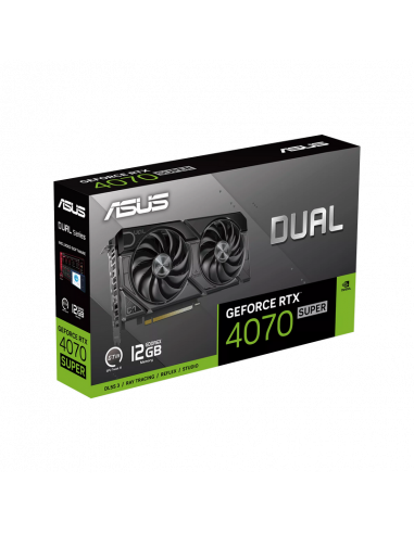 Видеокарта ASUS DUAL-RTX4070S-12G-EVO, 12ГБ GDDR6X 192бит