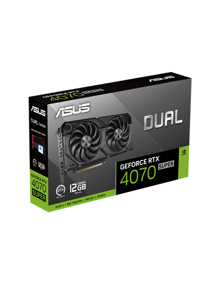 Видеокарта ASUS DUAL-RTX4070S-12G-EVO, 12ГБ GDDR6X 192бит
