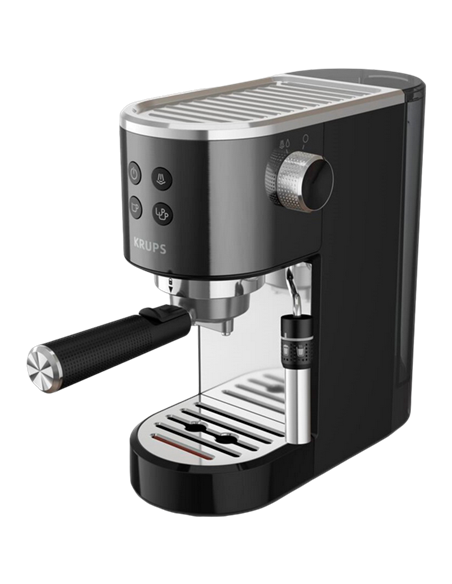 Кофеварка рожковая Krups XP444G10, 1400Вт, Чёрный