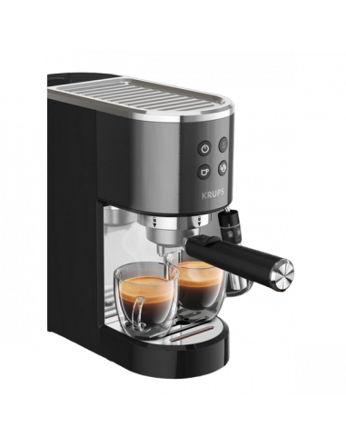Кофеварка рожковая Krups XP444G10, 1400Вт, Чёрный