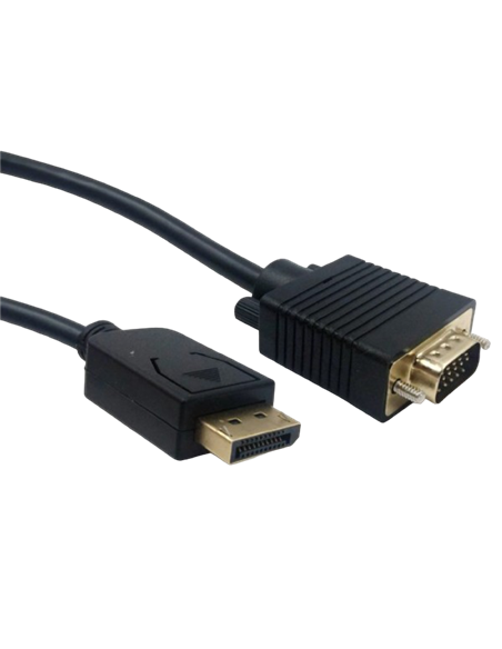 Видео кабель Cablexpert CCP-DPM-VGAM-5M, DisplayPort (M) - VGA D-Sub (M), 5м, Чёрный