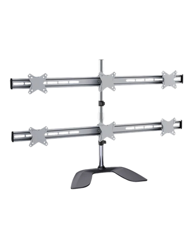 Suport birou pentru monitoare Reflecta PLANO DeskStand 23-1010 S, Argintiu