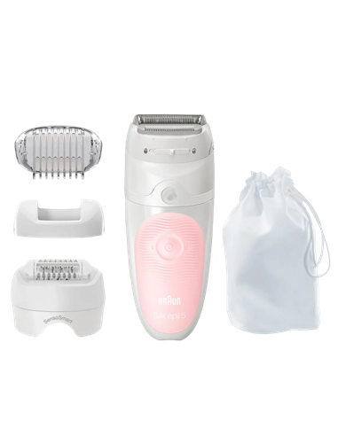 Epilator BRAUN SES5620, Alb/Roz