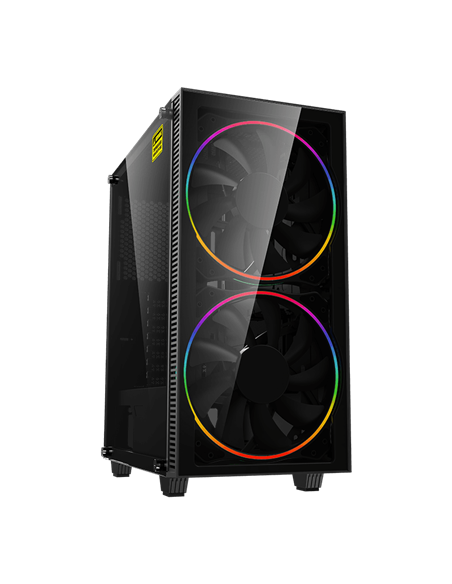Компьютерный корпус Gamemax Black Hole, Midi-Tower, Без блока питания, Чёрный