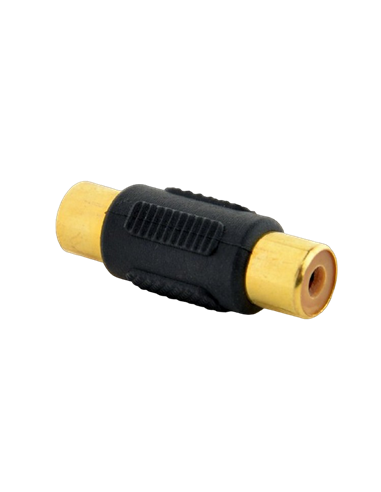 Audio Adaptor Cablexpert A-RCAFF-01, RCA (F) - RCA (F), Negru