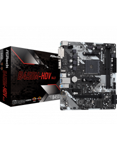 Placă de bază ASRock B450M-HDV R4.0, AM4, AMD B450, Micro-ATX