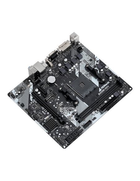 Placă de bază ASRock B450M-HDV R4.0, AM4, AMD B450, Micro-ATX