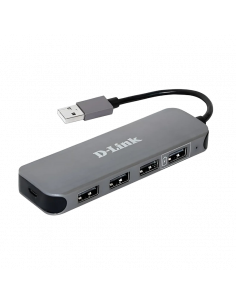 USB-концентратор D-Link DUB-H4, Серый