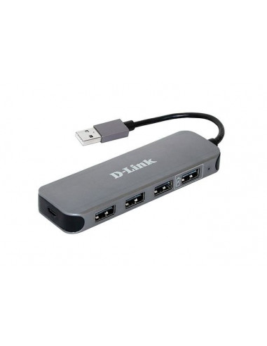 USB-концентратор D-Link DUB-H4, Серый