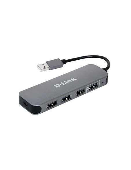 USB-концентратор D-Link DUB-H4, Серый