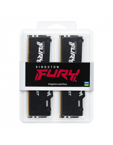 Оперативная память Kingston FURY Beast RGB, DDR5 SDRAM, 3200 МГц, 64Гб, KF564C32BBAK2-64