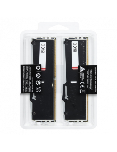 Оперативная память Kingston FURY Beast RGB, DDR5 SDRAM, 3200 МГц, 64Гб, KF564C32BBAK2-64