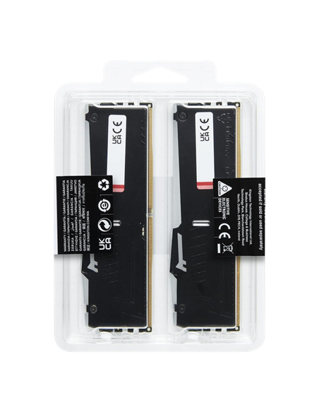 Оперативная память Kingston FURY Beast RGB, DDR5 SDRAM, 3200 МГц, 64Гб, KF564C32BBAK2-64