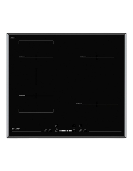 Plită cu inducție Sharp KH-6I27CS0I-EU, Negru