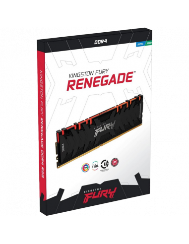Оперативная память Kingston FURY Renegade RGB, DDR4 SDRAM, 3600 МГц, 8Гб, KF436C16RBA/8