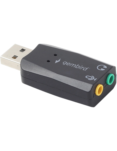 Звуковая карта Gembird SC-USB2.0-01, Чёрная