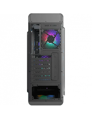 Carcasă PC Gamemax MoonLight FRGB, Midi-Tower, Fără PSU, Negru
