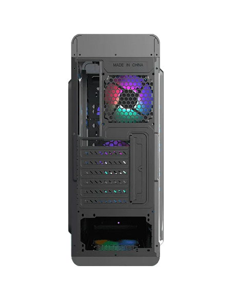 Carcasă PC Gamemax MoonLight FRGB, Midi-Tower, Fără PSU, Negru