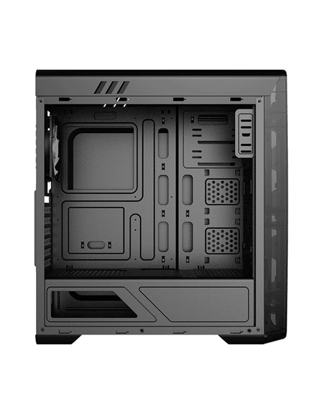 Carcasă PC Gamemax MoonLight FRGB, Midi-Tower, Fără PSU, Negru