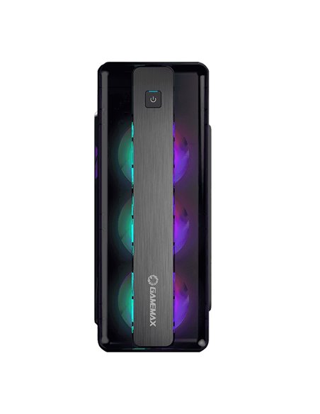 Carcasă PC Gamemax MoonLight FRGB, Midi-Tower, Fără PSU, Negru