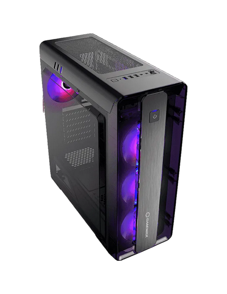 Carcasă PC Gamemax MoonLight FRGB, Midi-Tower, Fără PSU, Negru