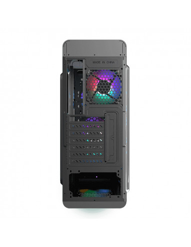 Carcasă PC Gamemax MoonLight FRGB, Midi-Tower, Fără PSU, Negru