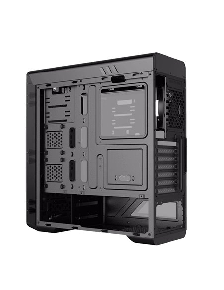 Carcasă PC Gamemax MoonLight FRGB, Midi-Tower, Fără PSU, Negru