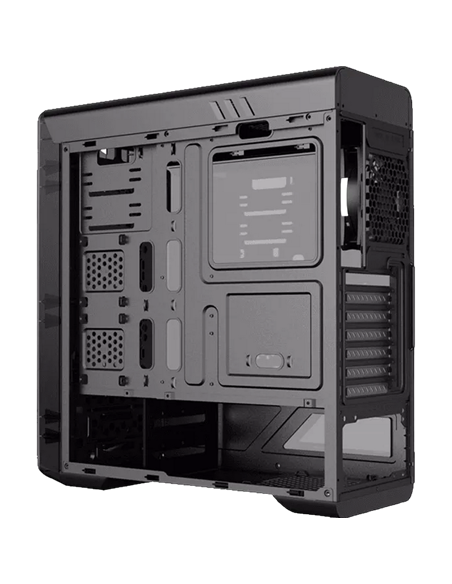 Carcasă PC Gamemax MoonLight FRGB, Midi-Tower, Fără PSU, Negru