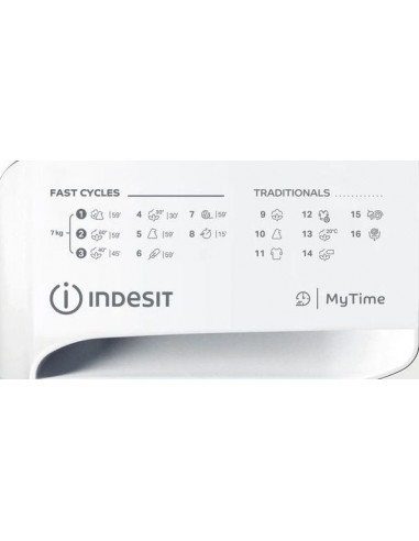 Mașină de spălat Indesit OMTWE 71483 W EU, 7kg, Alb