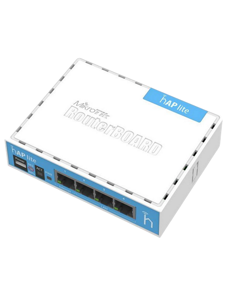 Router MikroTik hAP Lite, Alb