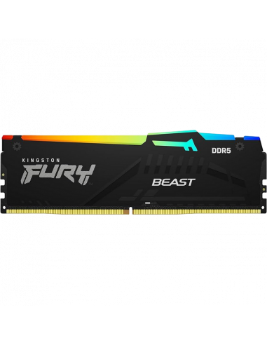 Оперативная память Kingston FURY Beast RGB, DDR5 SDRAM, 6000 МГц, 16Гб, KF560C40BBAK2-16