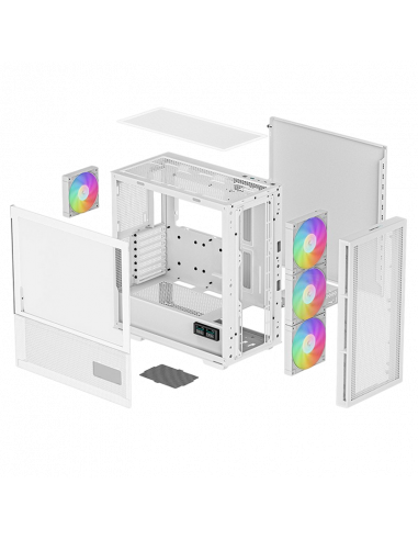 Компьютерный корпус Deepcool CH560 Digital WH, Midi-Tower, Без блока питания, Белый