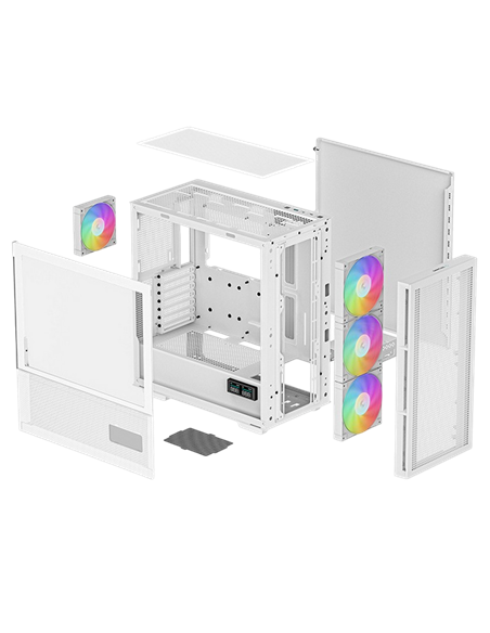 Компьютерный корпус Deepcool CH560 Digital WH, Midi-Tower, Без блока питания, Белый Компьютерный корпус Deepcool CH560 Digital WH, Midi-Tower, Без блока питания, Белый