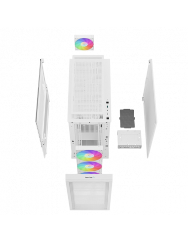 Carcasă PC Deepcool CH560 Digital WH, Midi-Tower, Fără PSU, Alb