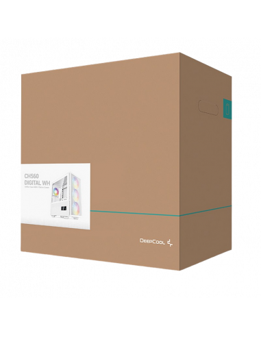 Carcasă PC Deepcool CH560 Digital WH, Midi-Tower, Fără PSU, Alb