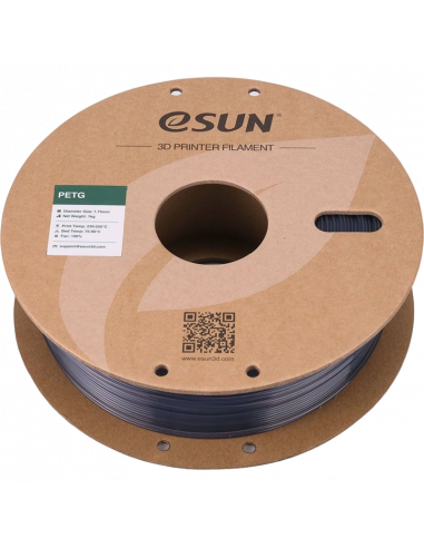 Filament pentru imprimantă 3D ESUN PETG, Gri, 1.75 mm, 1kg